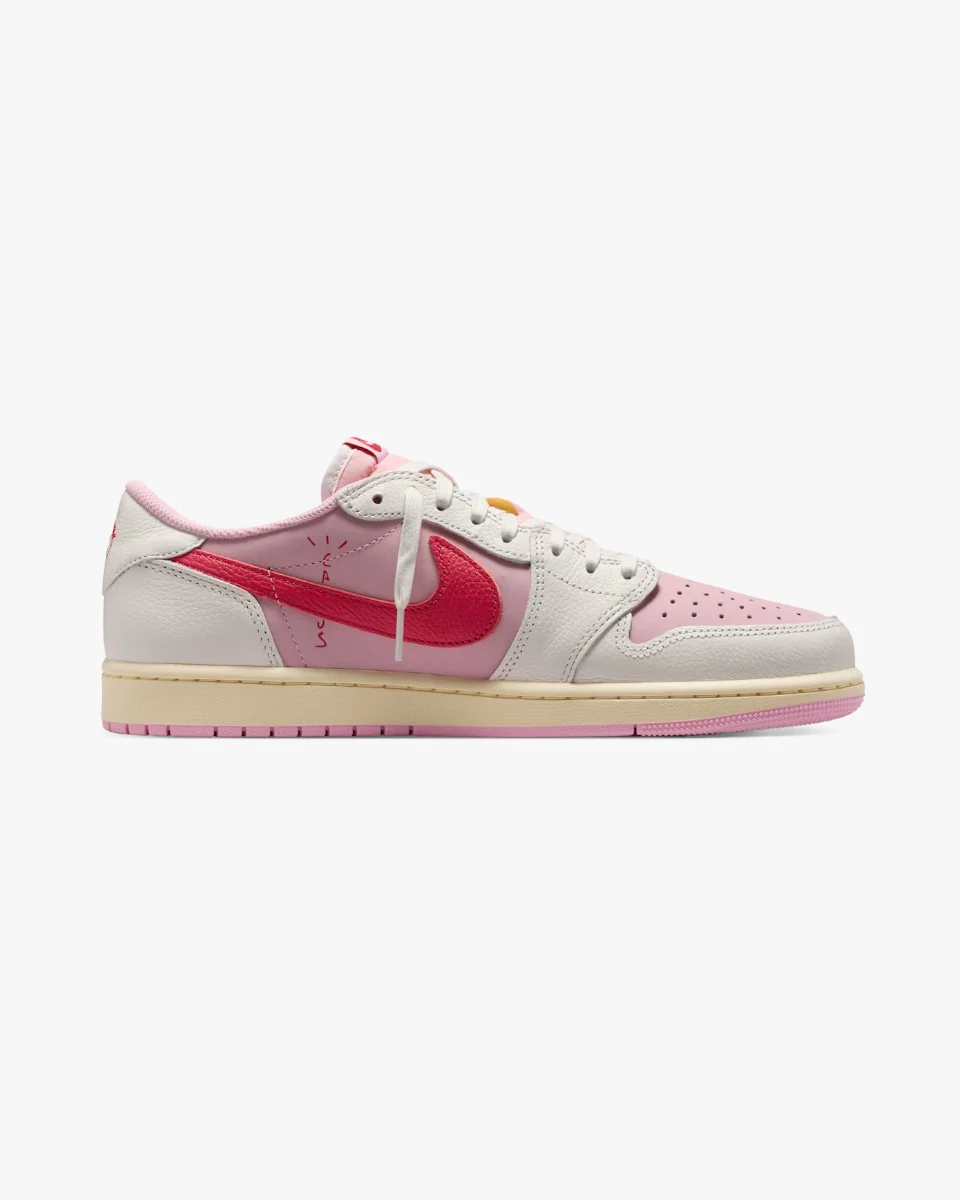 Air Jordan 1 Retro Low OG SP Travis Scott Sail Tropical Pink - Image 3