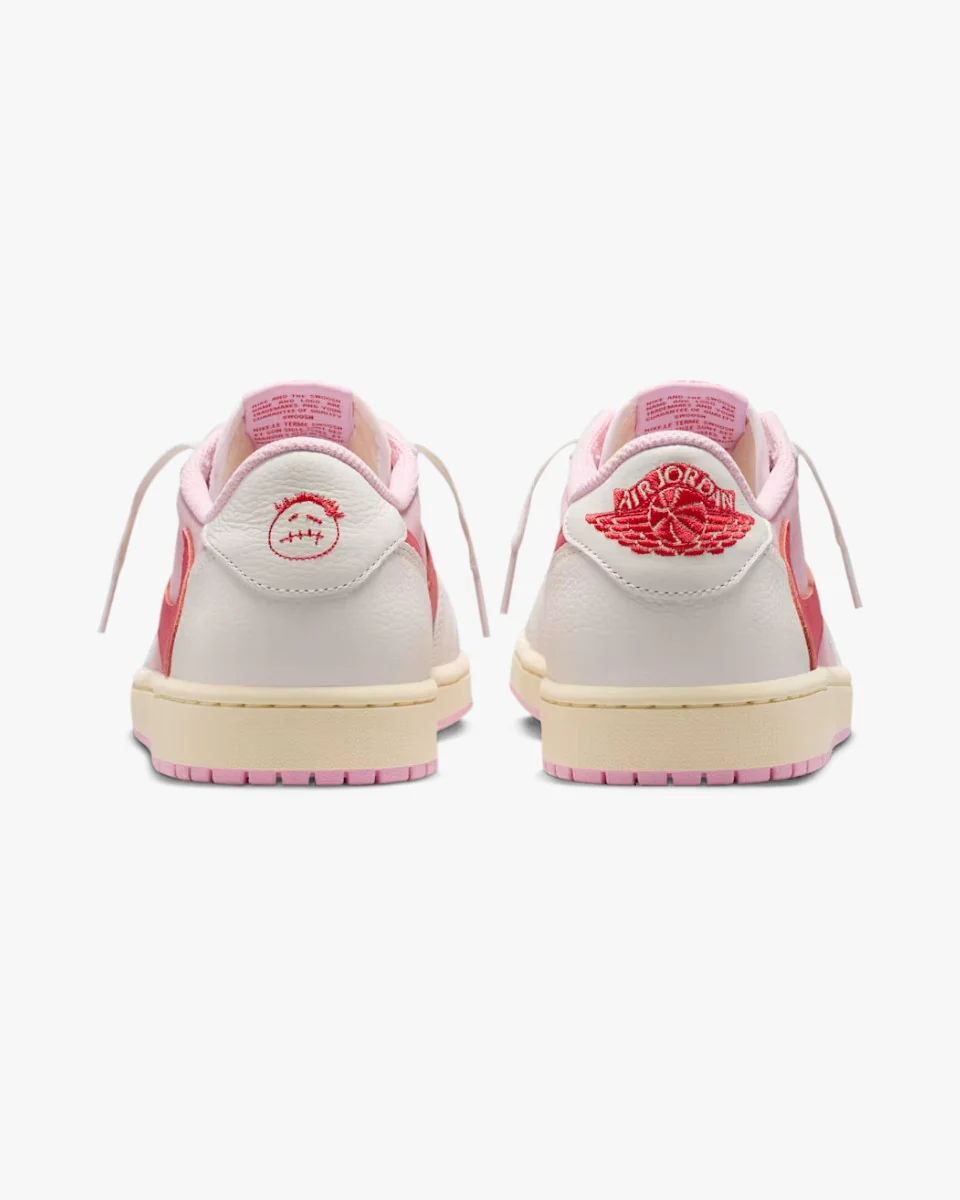 Air Jordan 1 Retro Low OG SP Travis Scott Sail Tropical Pink - Image 5