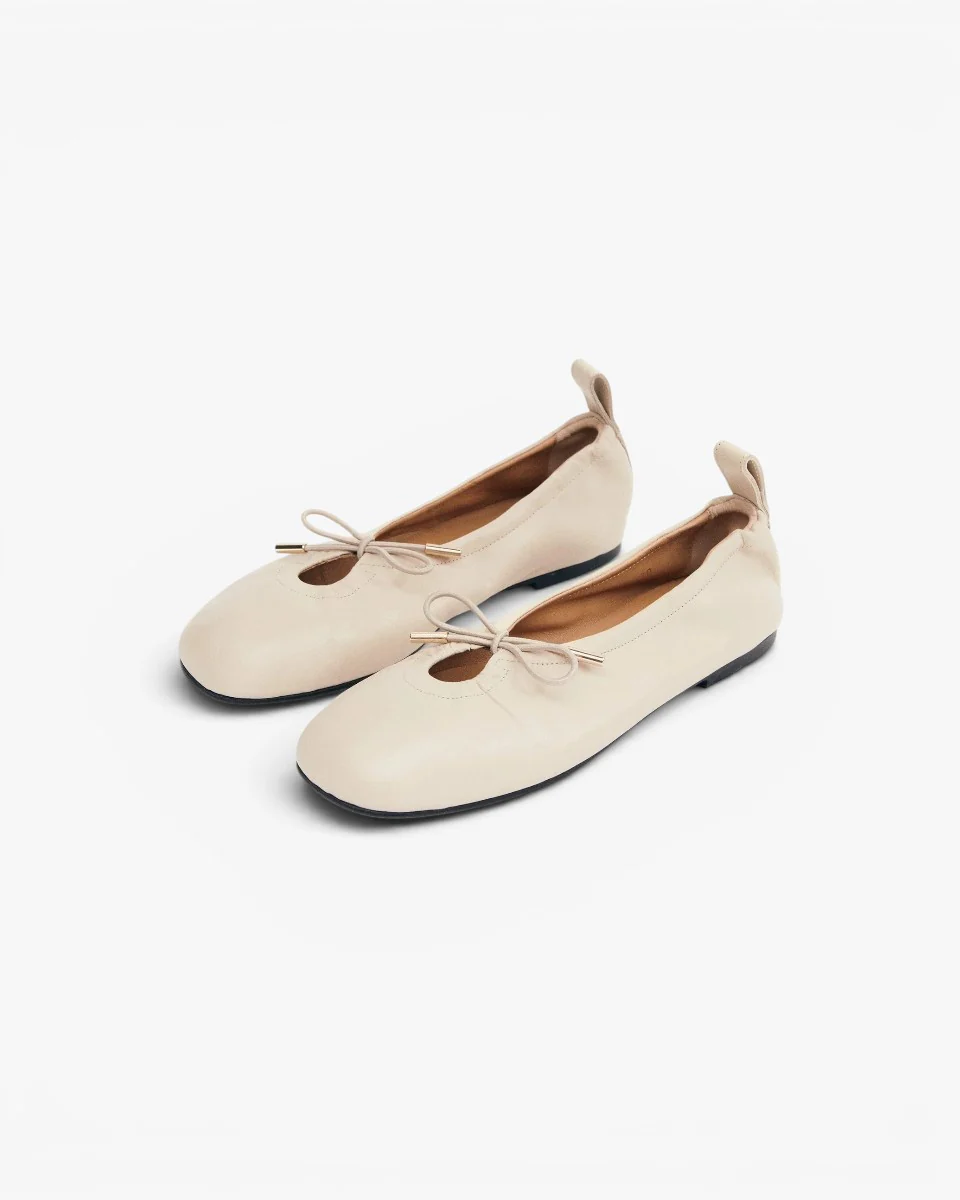Alohas Baletki Rosalind Cream Leather - Image 3