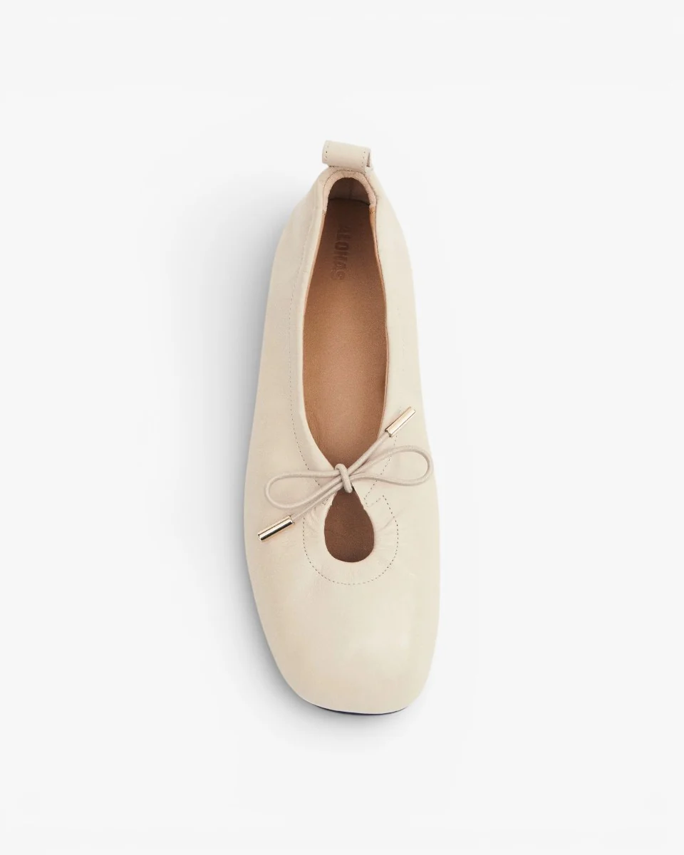 Alohas Baletki Rosalind Cream Leather - Image 4