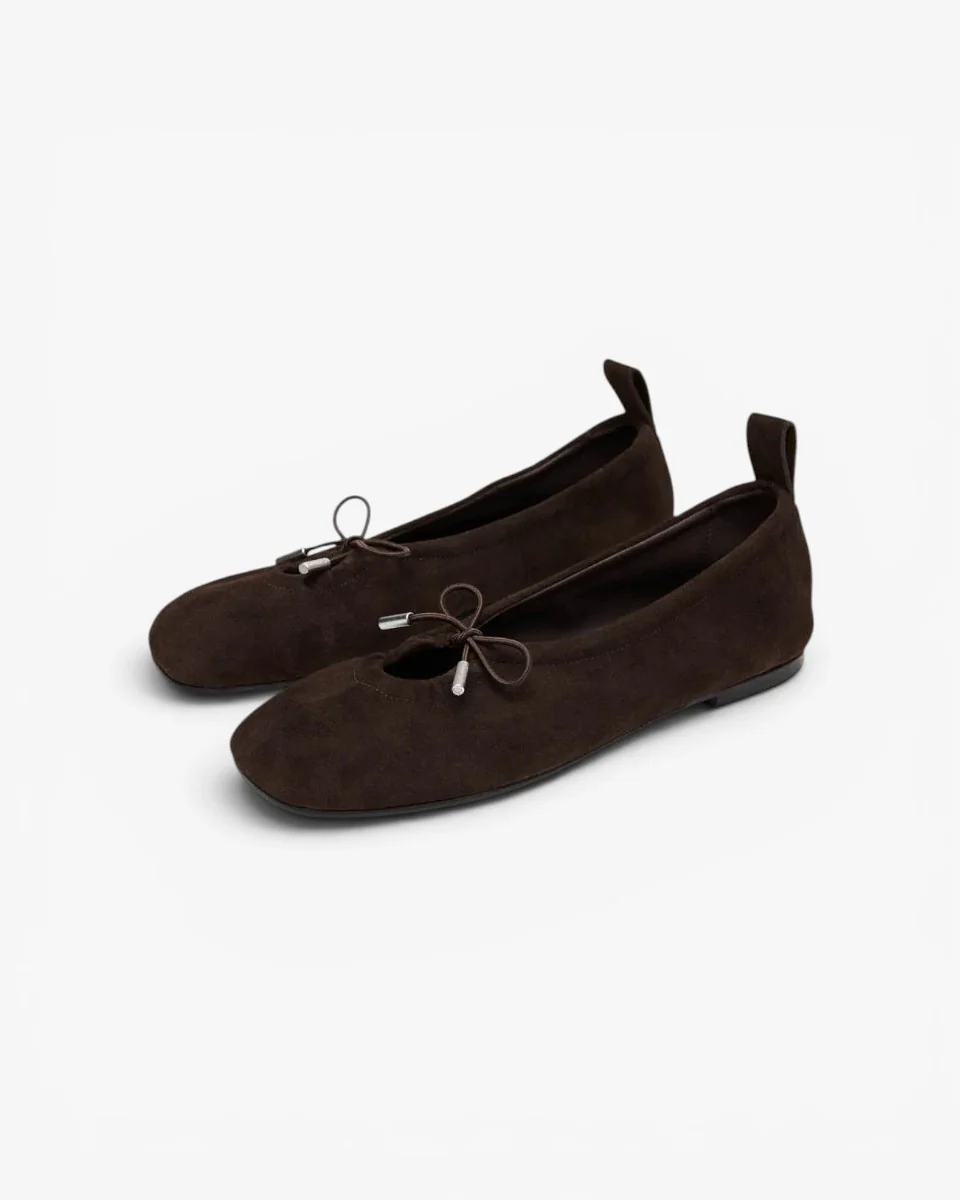 Alohas Baletki Rosalind Recycled Brown Leather - Image 3