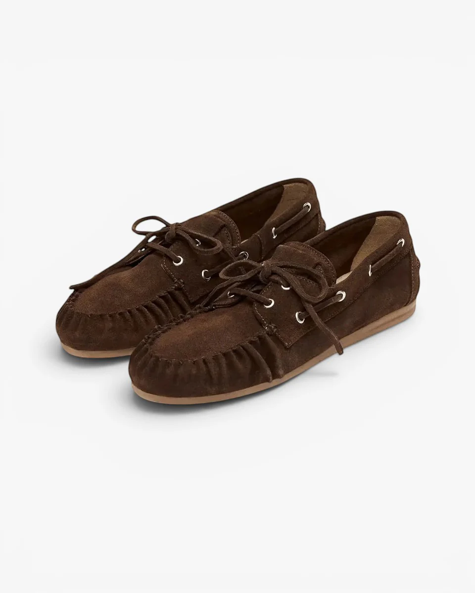Alohas Loafersy Rowan Suede Brown Leather - Image 3