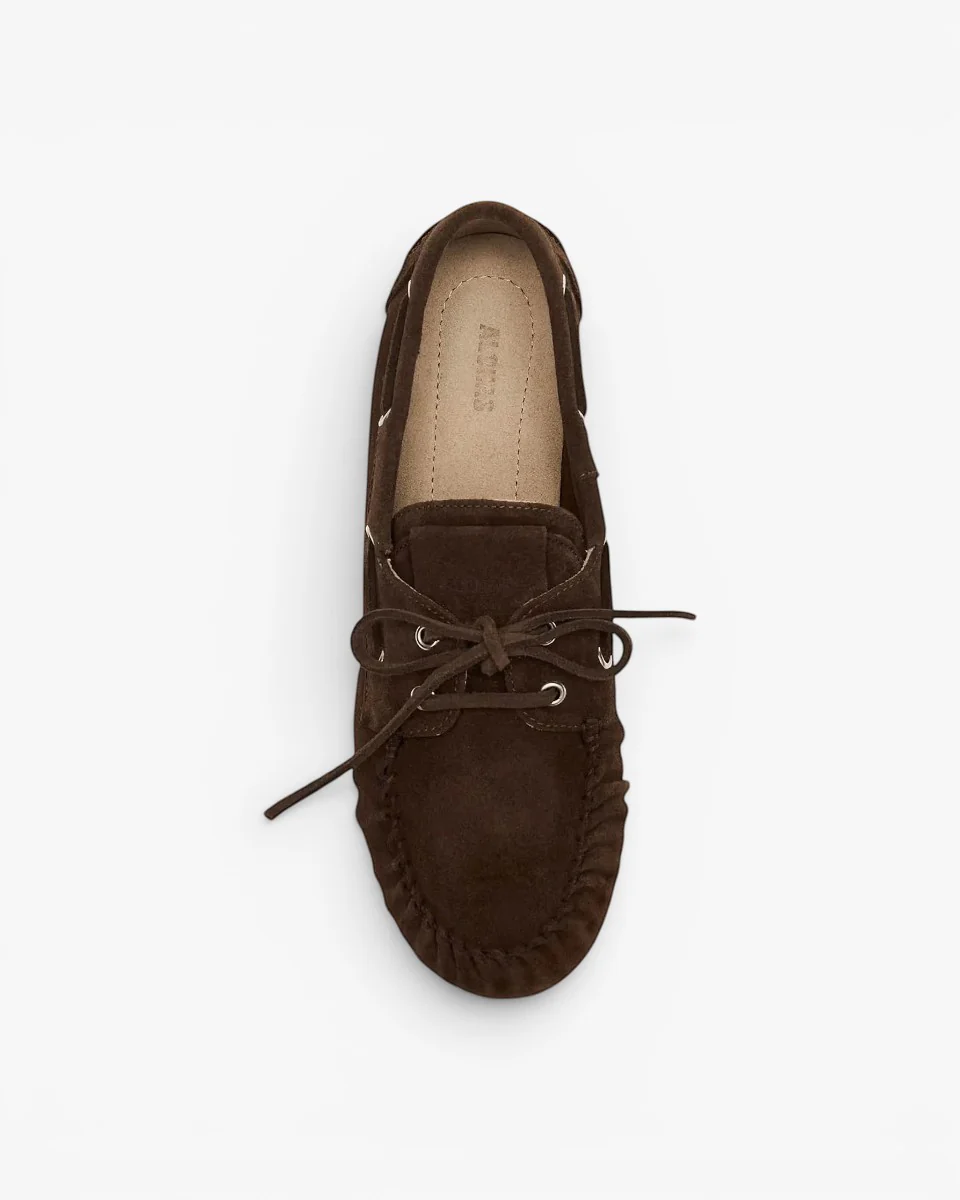 Alohas Loafersy Rowan Suede Brown Leather - Image 4