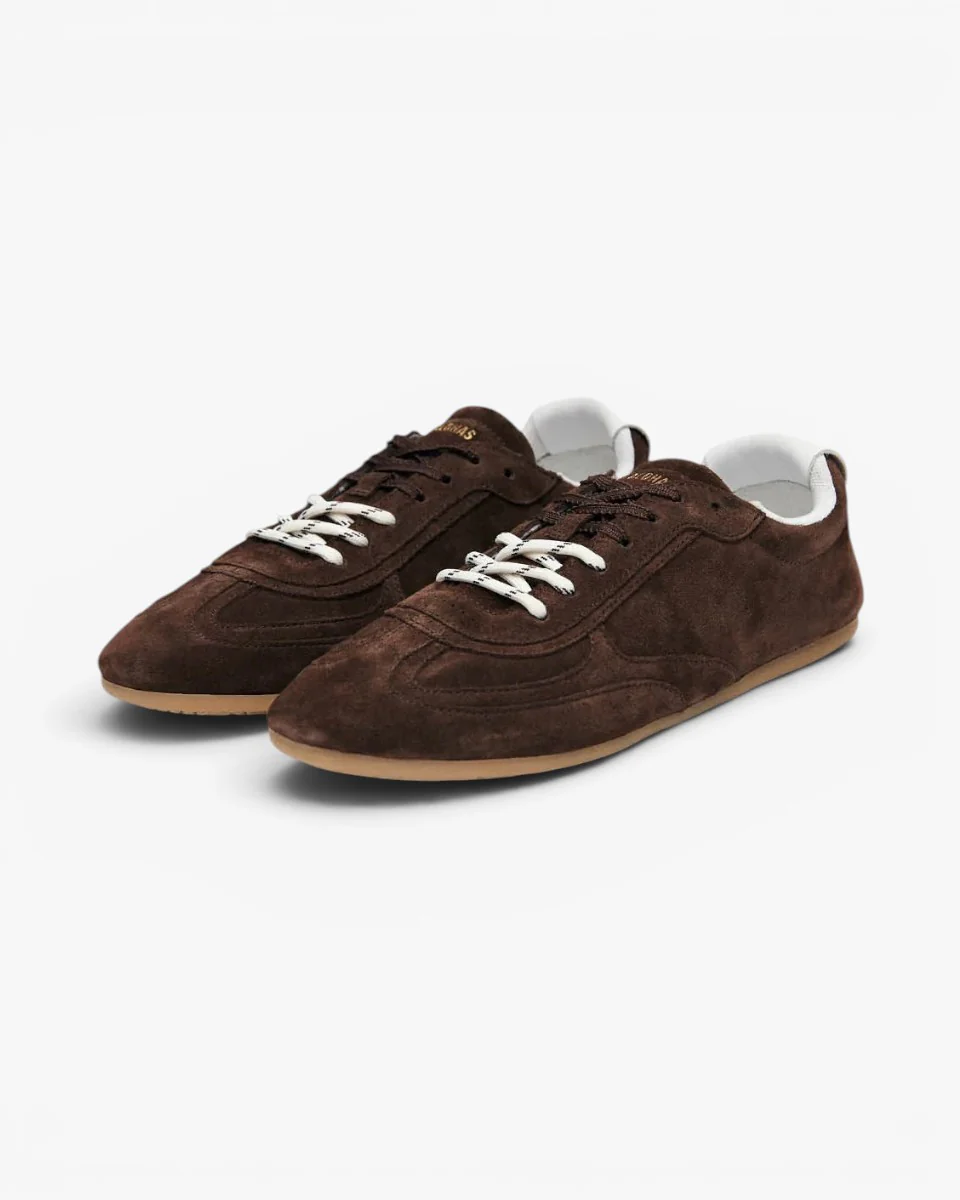 Alohas Sneakersy Tb.24 Suede Chocolate Brown Leather - Image 3
