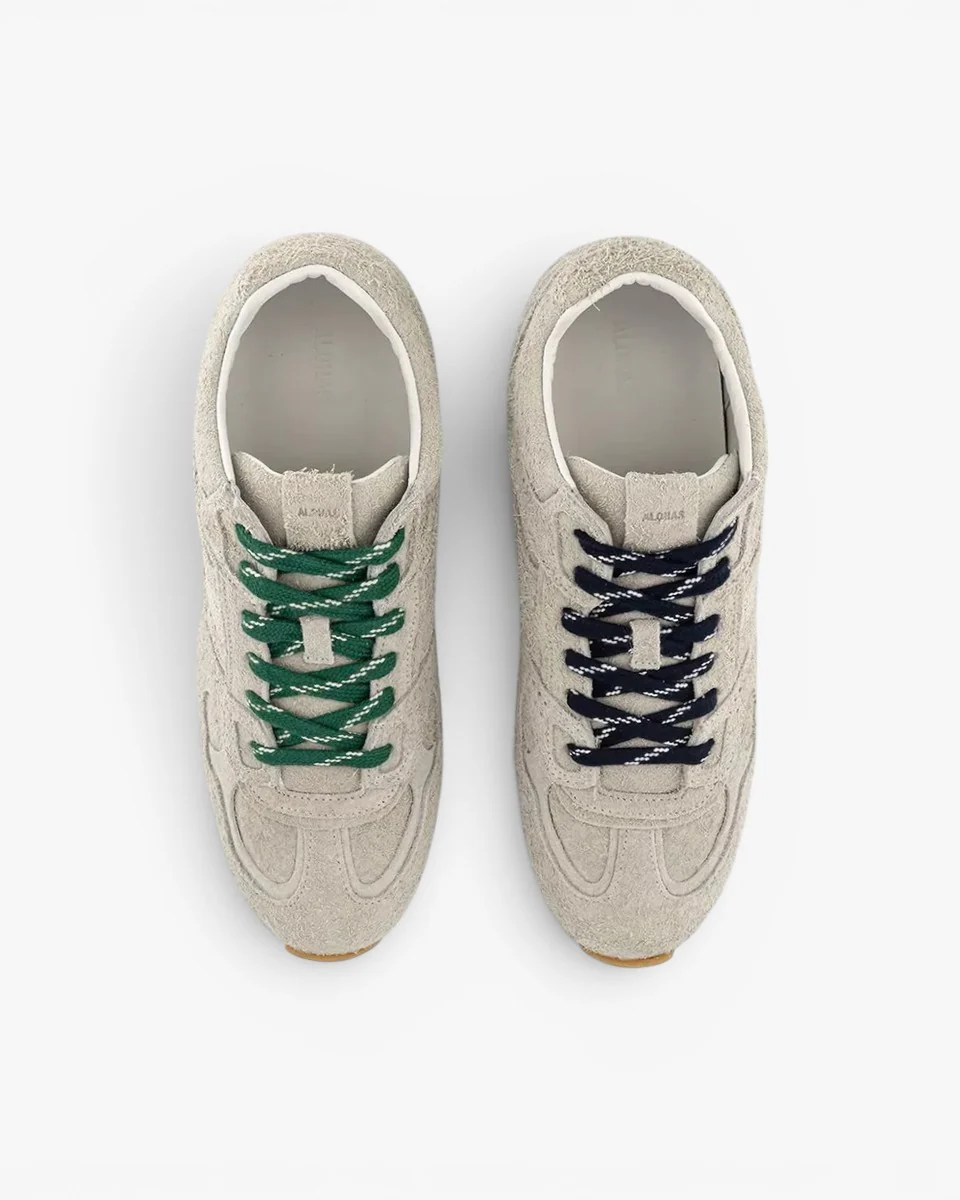 Alohas Sneakersy Tb.56 Suede Fuzzy Light Grey Leather - Image 5
