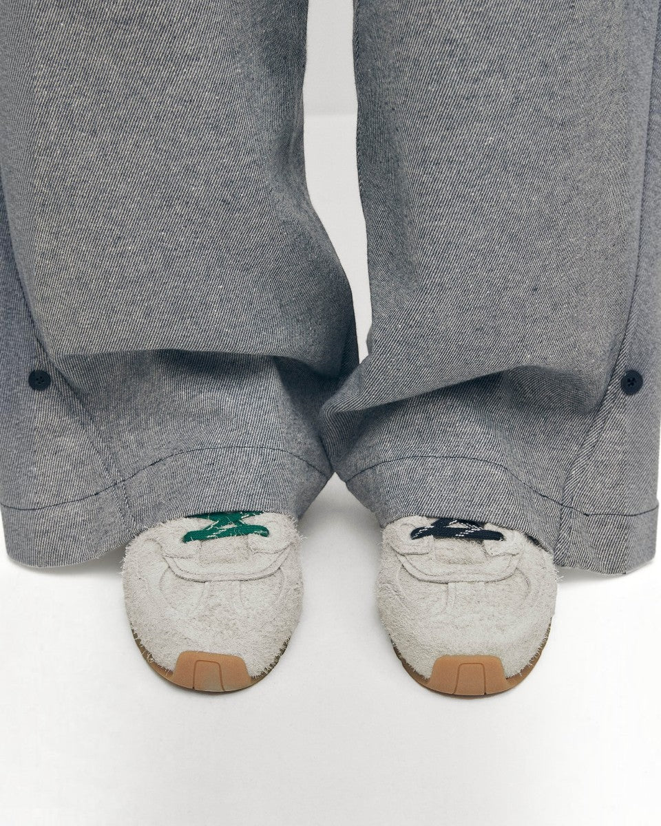 Alohas Sneakersy Tb.56 Suede Fuzzy Light Grey Leather - Image 7