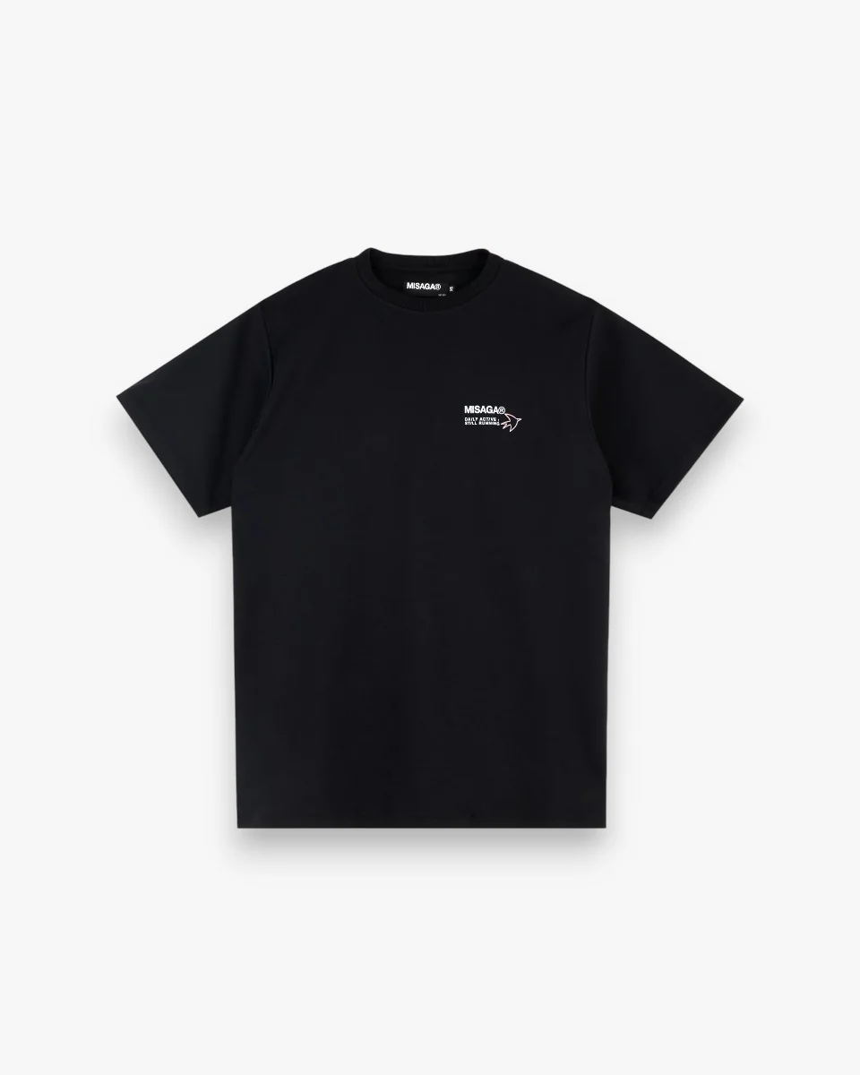 Misaga Daily Relaxed T-shirt Black - Image 4