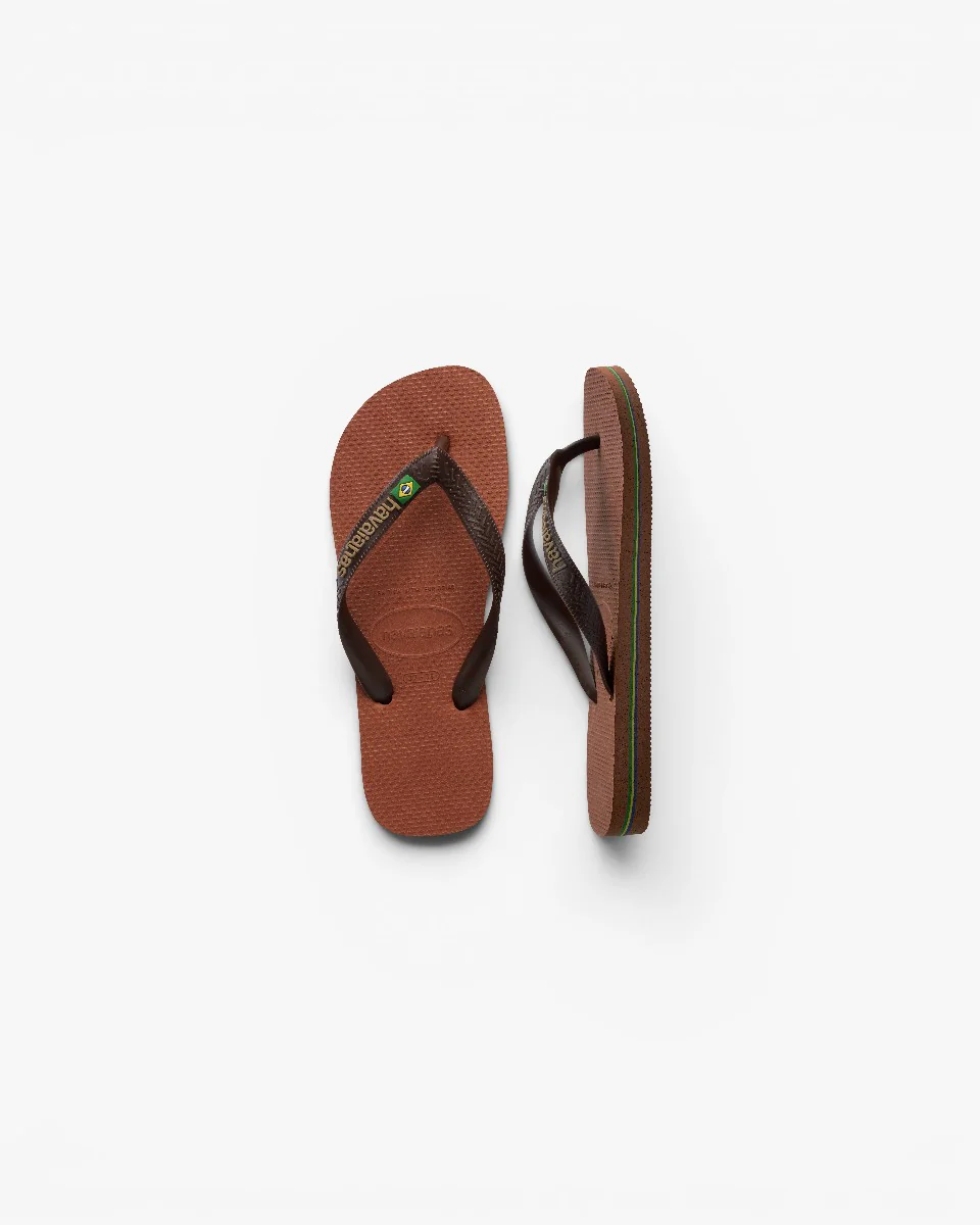 Havaianas Japonki Brasil Logo Rust Coffee - Image 3