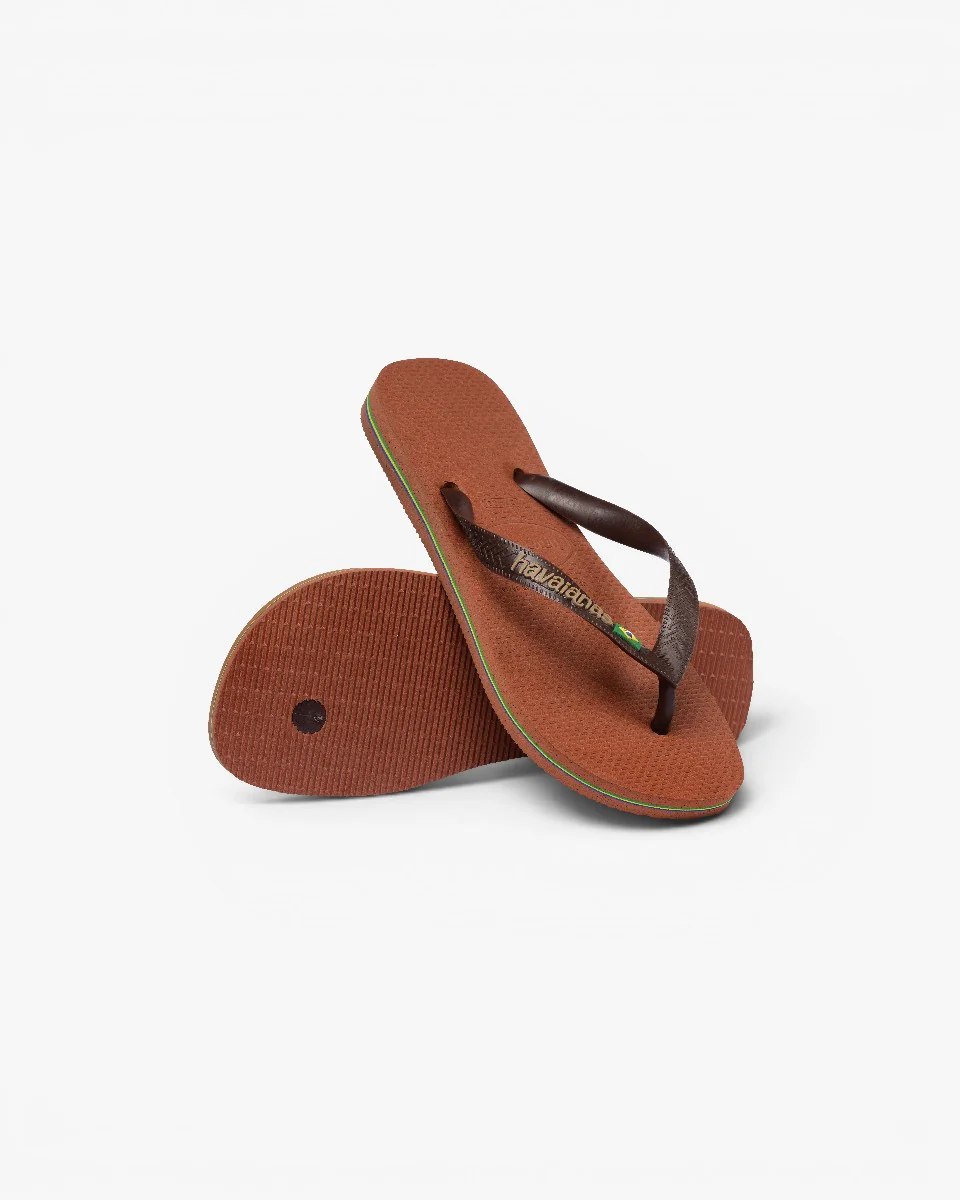 Havaianas Japonki Brasil Logo Rust Coffee - Image 4