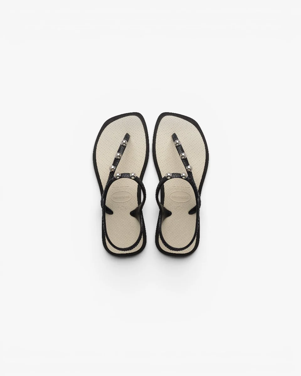 Havaianas Sandały Flash Fusion Black Beige Straw - Image 5