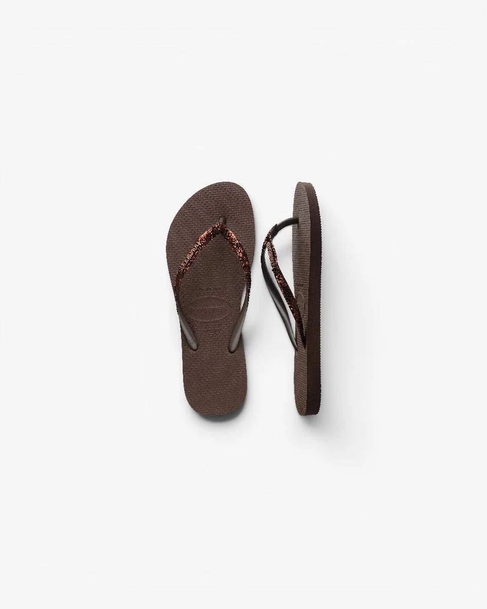 Havaianas Japonki Slim Glitter II Dark Brown - Image 3