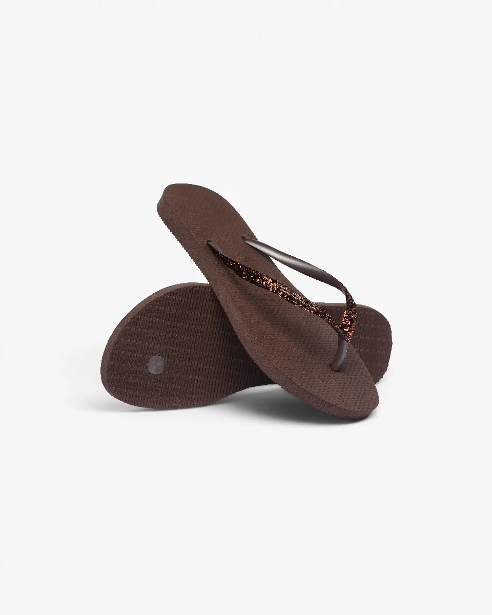 Havaianas Japonki Slim Glitter II Dark Brown - Image 4
