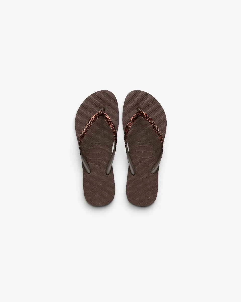 Havaianas Japonki Slim Glitter II Dark Brown - Image 5