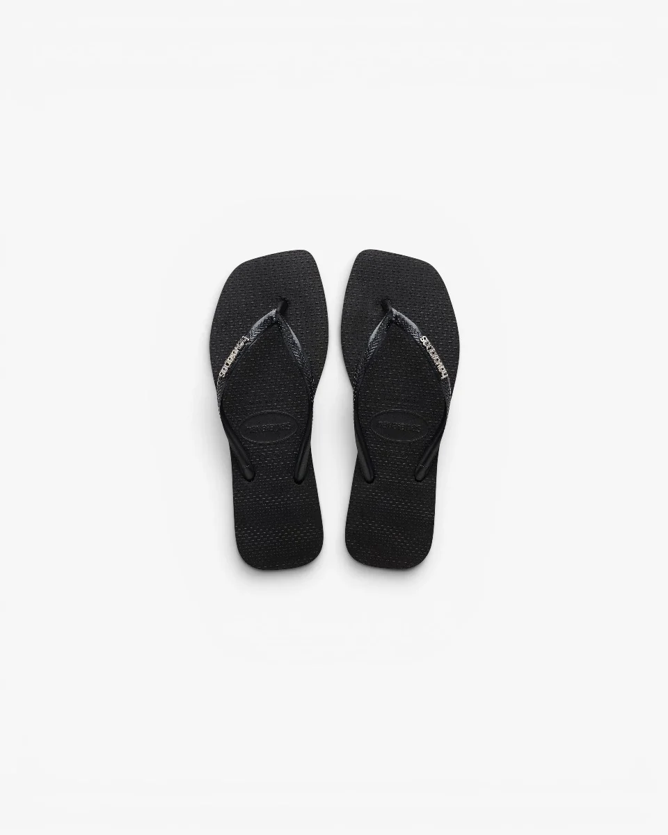 Havaianas Japonki Square Logo Metallic Black Silver - Image 5