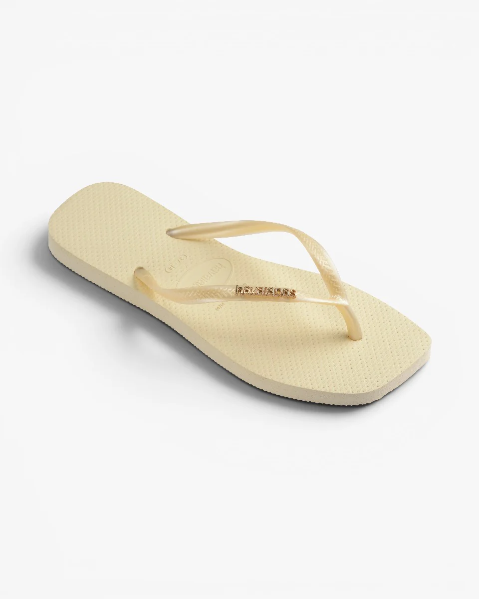 Havaianas Japonki Square Logo Metallic Buttercream - Image 2
