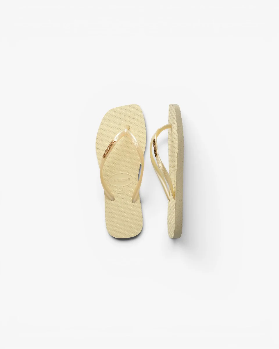 Havaianas Japonki Square Logo Metallic Buttercream - Image 3