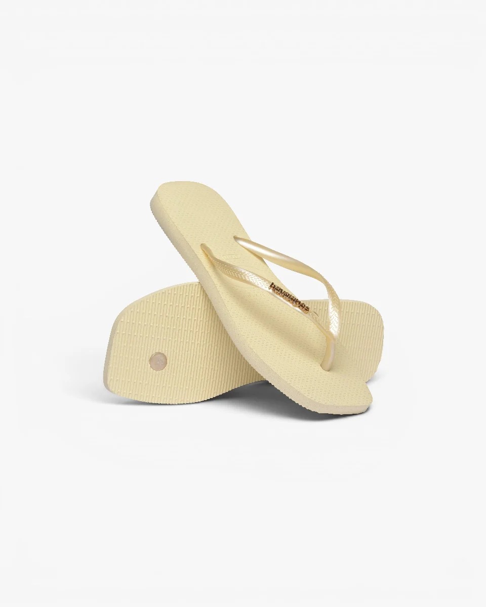 Havaianas Japonki Square Logo Metallic Buttercream - Image 4