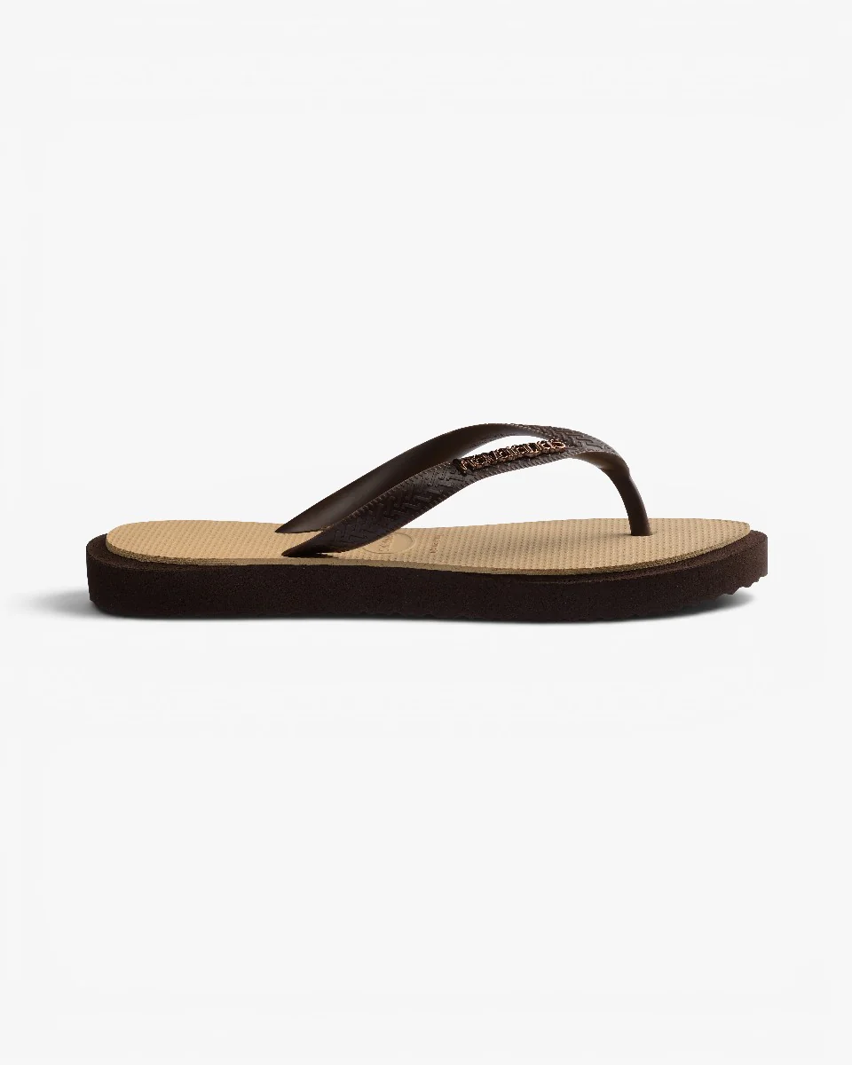 Havaianas Japonki Top Point Fusion Dark Brown Golden