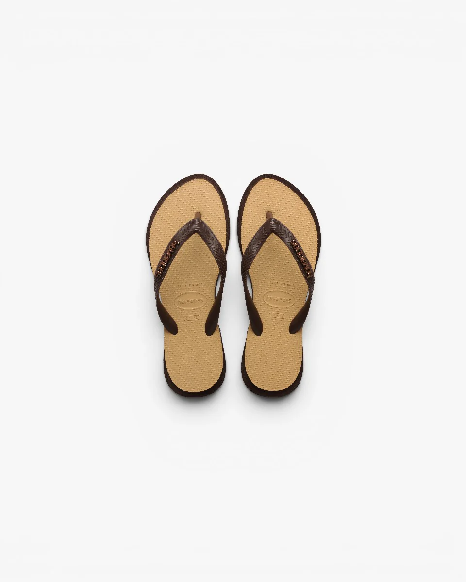 Havaianas Japonki Top Point Fusion Dark Brown Golden - Image 5