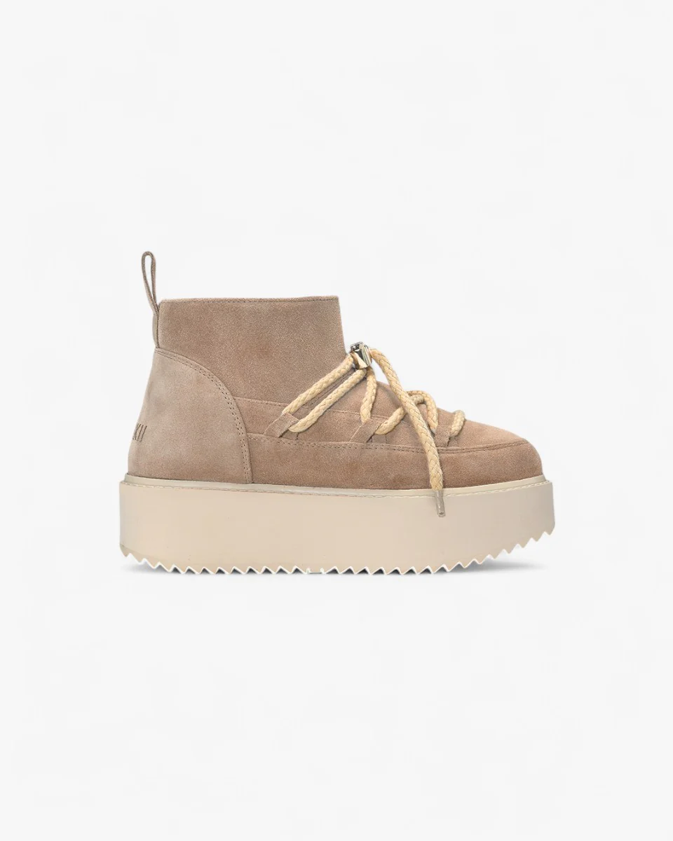 Inuikii Śniegowce Classic Low Platform Beżowe