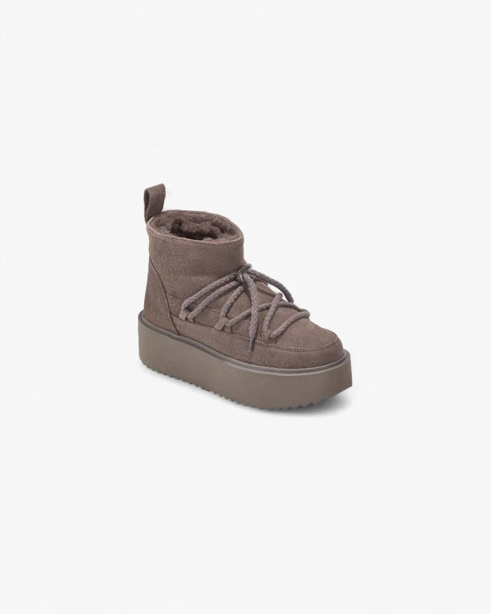 Inuikii Śniegowce Classic Low Platform Taupe - Image 2