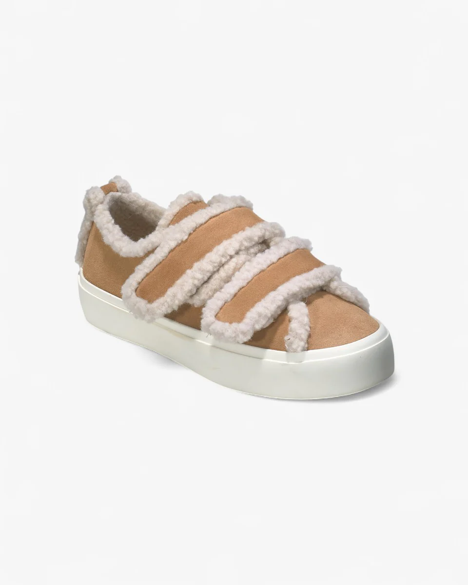 Inuikii Buty Shearling Low Velcro Beżowe - Image 2