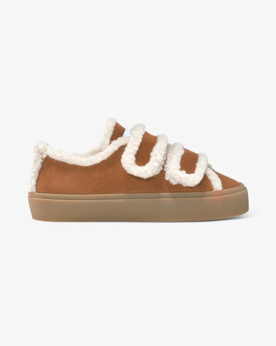 Inuikii Buty Shearling Low Velcro Brązowe