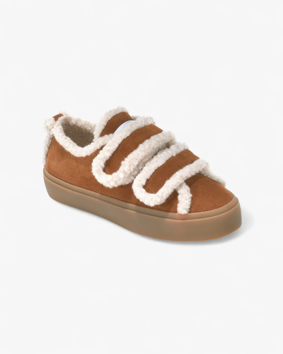Inuikii Buty Shearling Low Velcro Brązowe - Image 2
