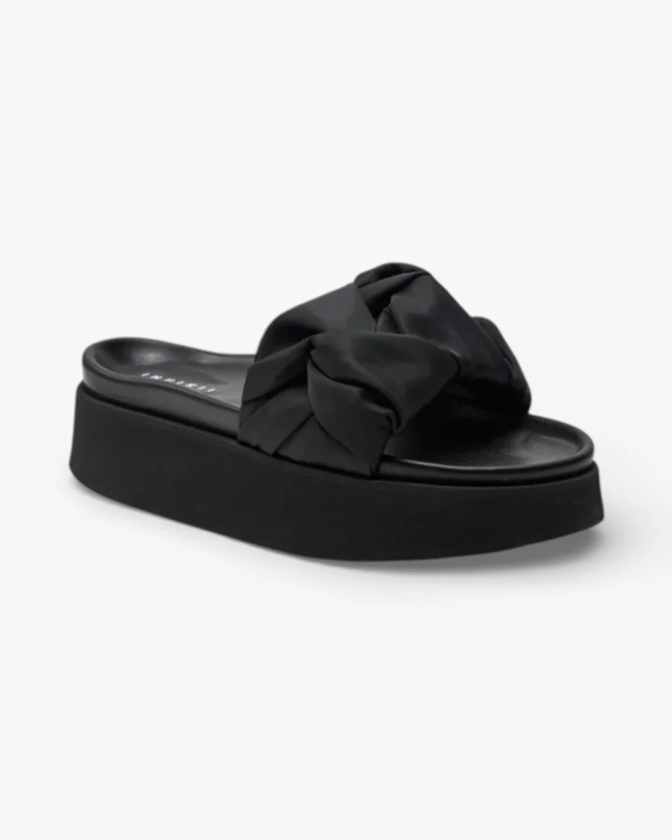 INUIKII Klapki Fjord Flower Platform Black - Image 2