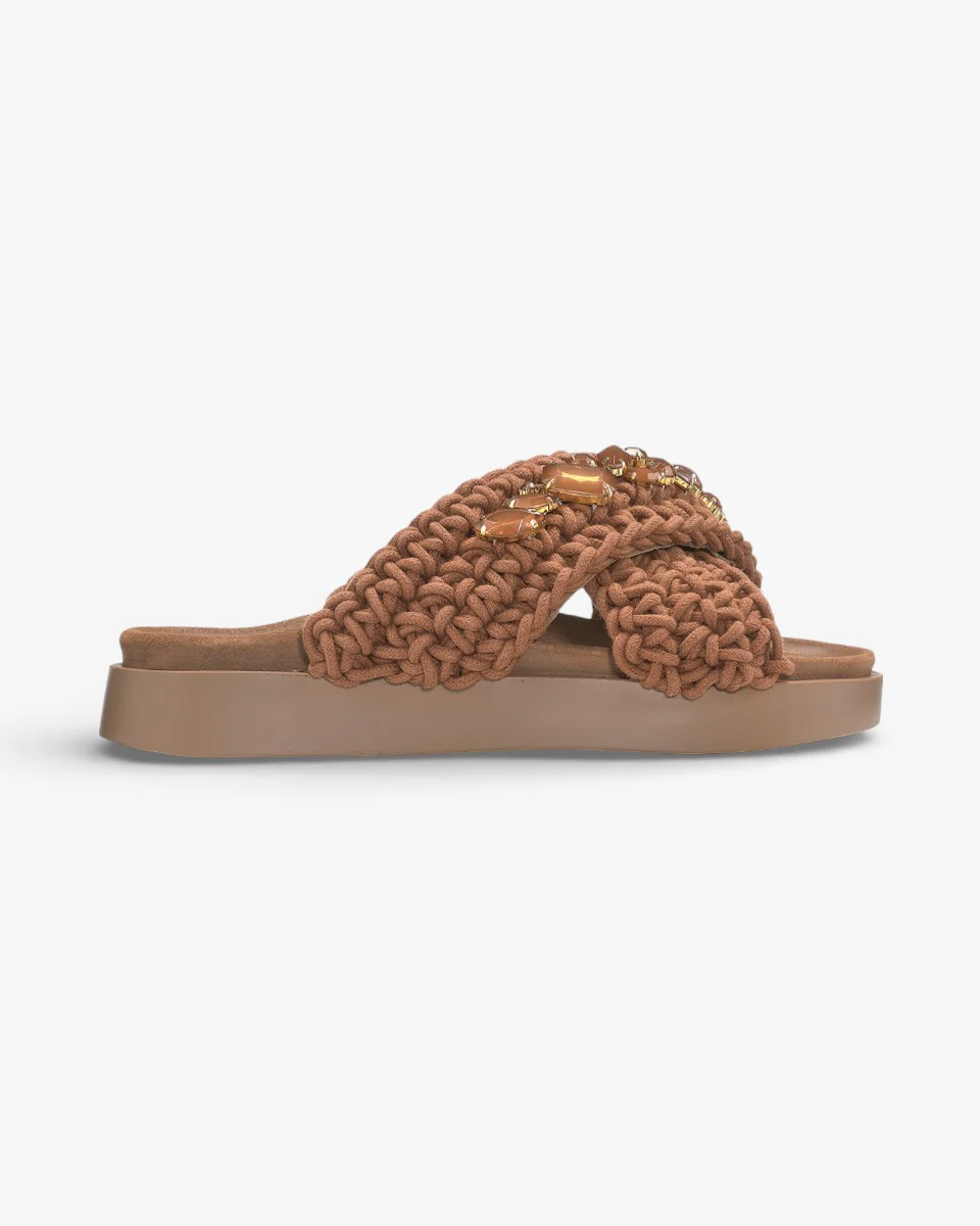 Inuikii Klapki Woven Stones Mocha