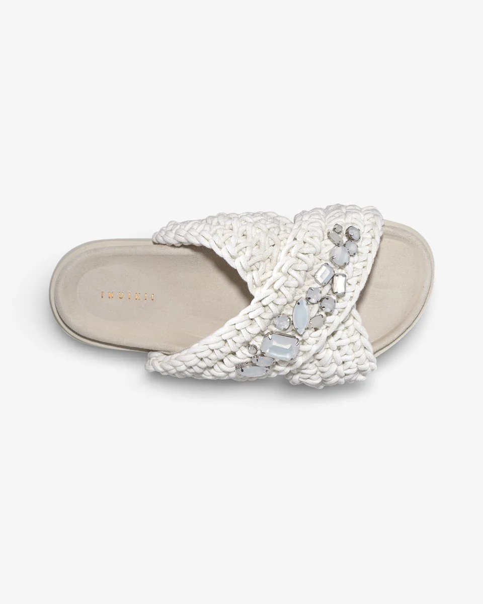 Inuikii Klapki Woven Stones Off White - Image 3