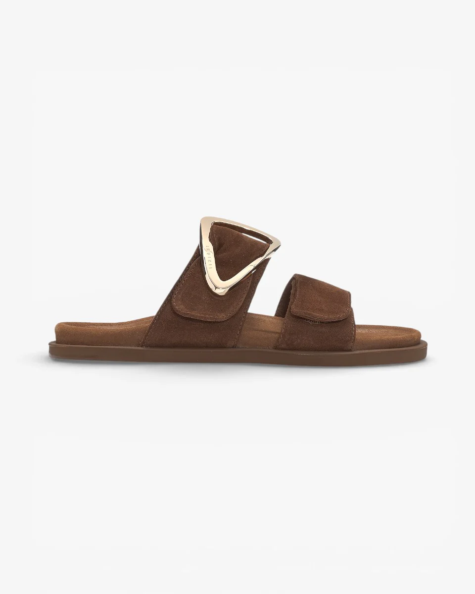 Inuikii Klapki Dreamer Buckle Brązowe