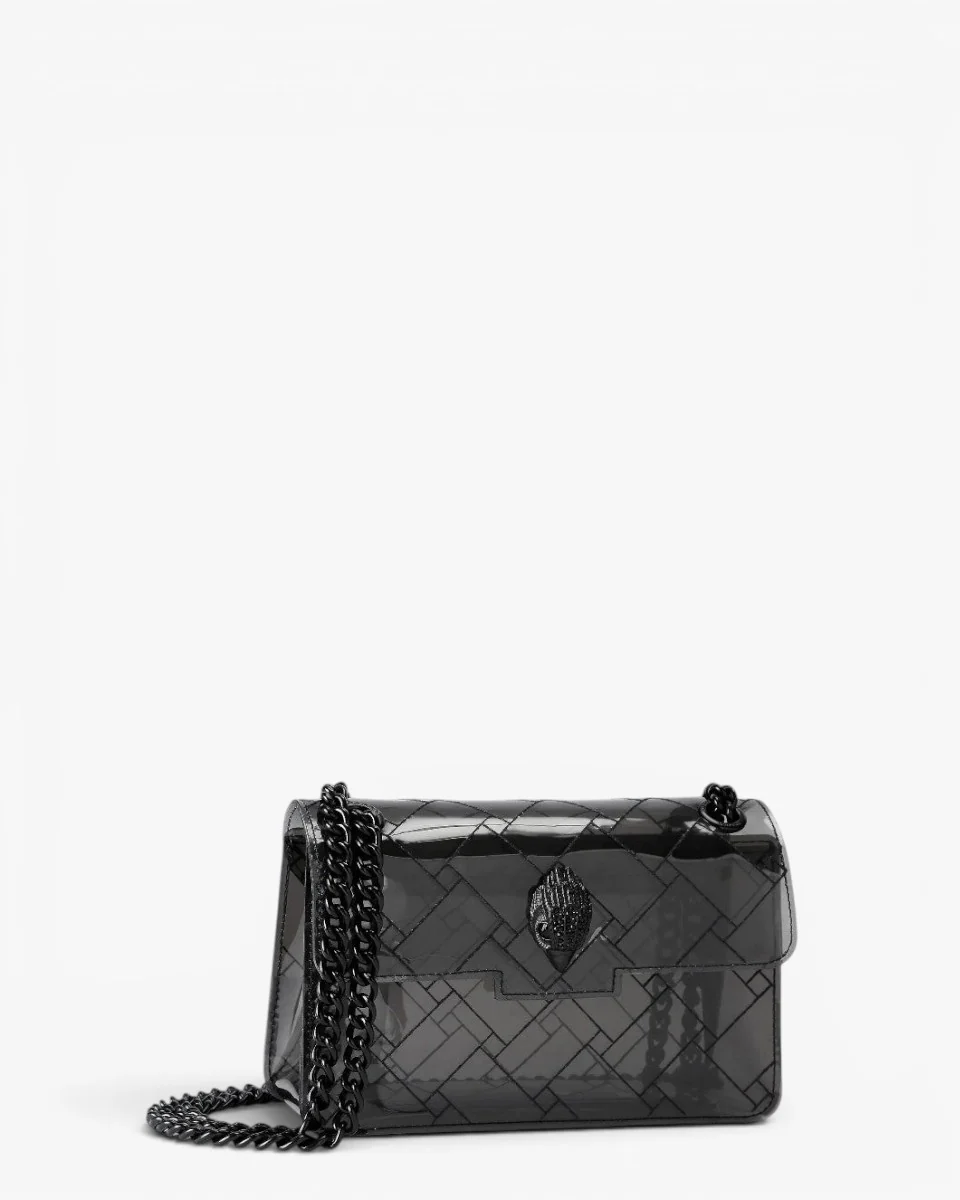 Kurt Geiger Torebka Mini Vinyl Kensington Drench Black - Image 4