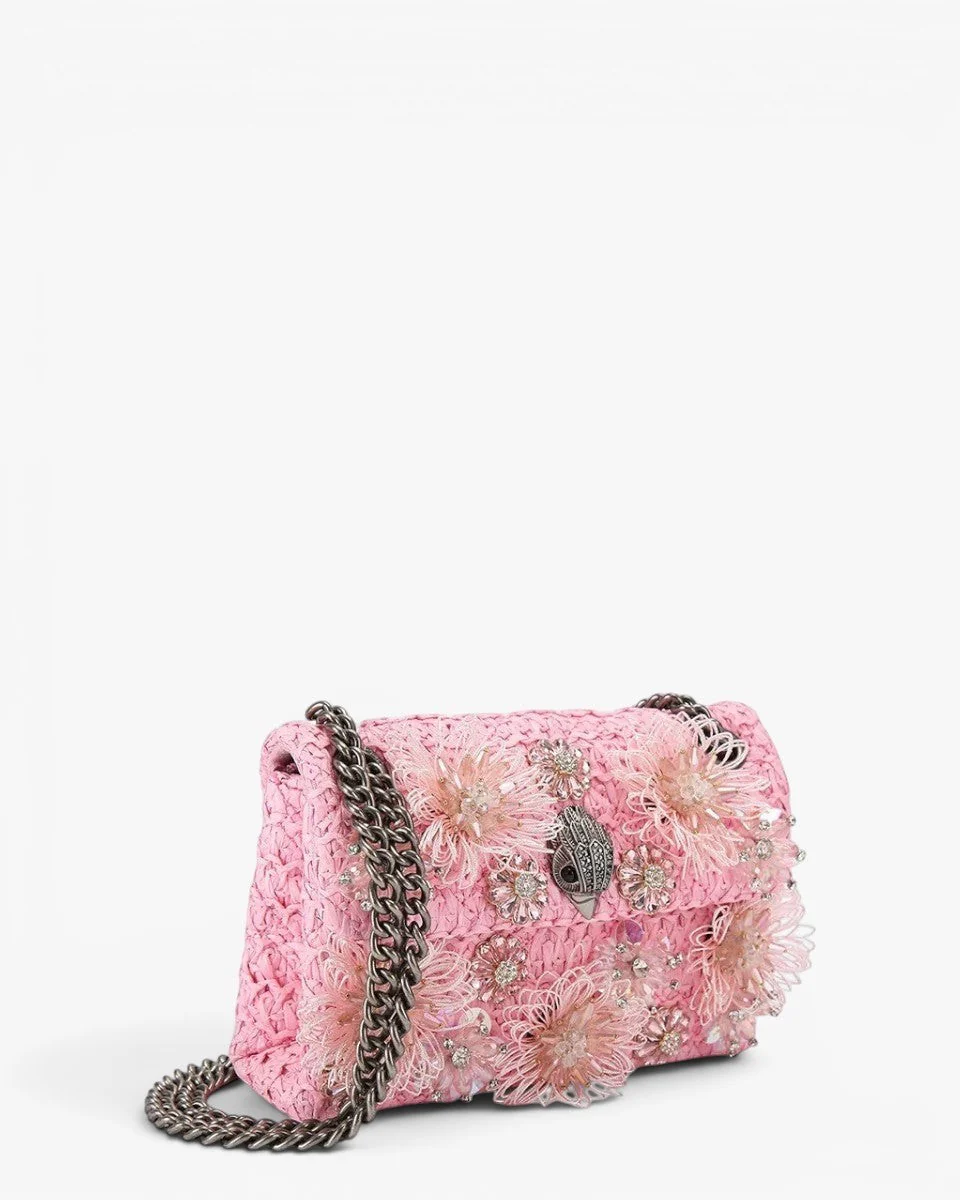 Kurt Geiger Torebka Raffia Mini Kensington Pink - Image 4