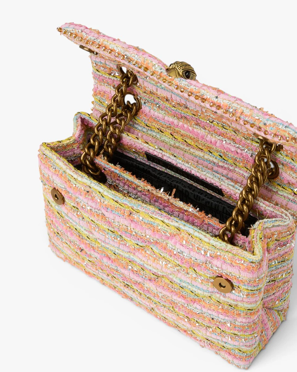Kurt Geiger Torebka Tweed Kensington Pink Comb - Image 4