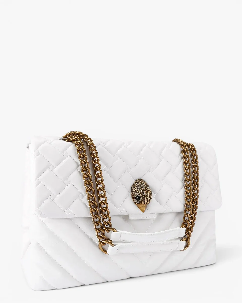Kurt Geiger Torebka XXL Leather Kensington White - Image 3