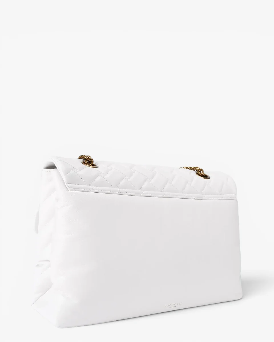 Kurt Geiger Torebka XXL Leather Kensington White - Image 4