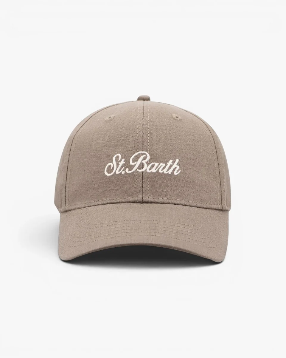 MC2 Saint Barth Czapka Baseball N Linen Vintage Brown