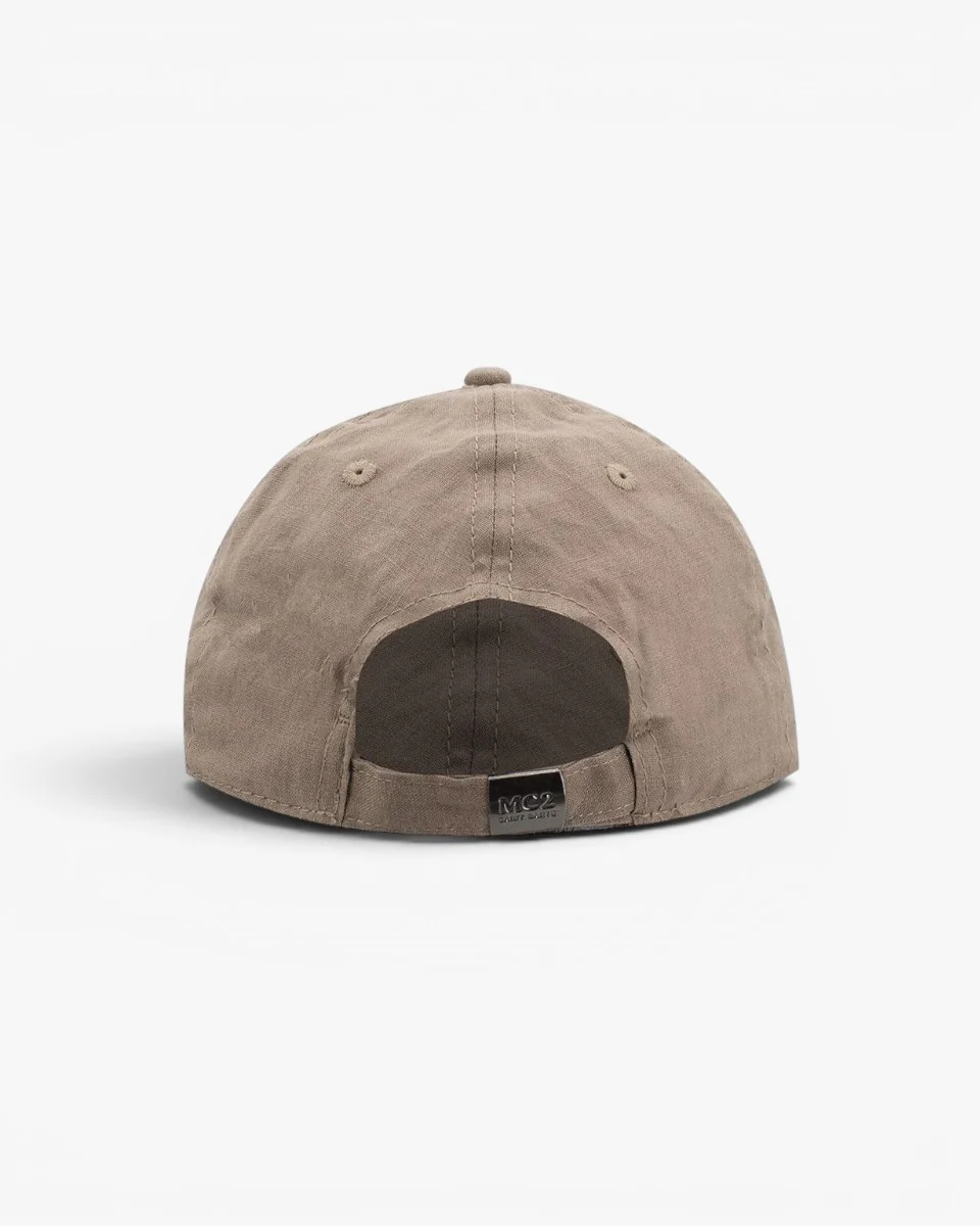 MC2 Saint Barth Czapka Baseball N Linen Vintage Brown - Image 3