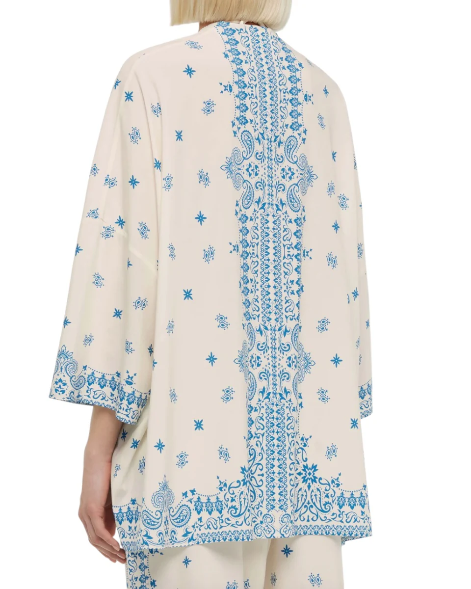 MC2 SAINT BARTH Kimono Milos Niebieskie - Image 3