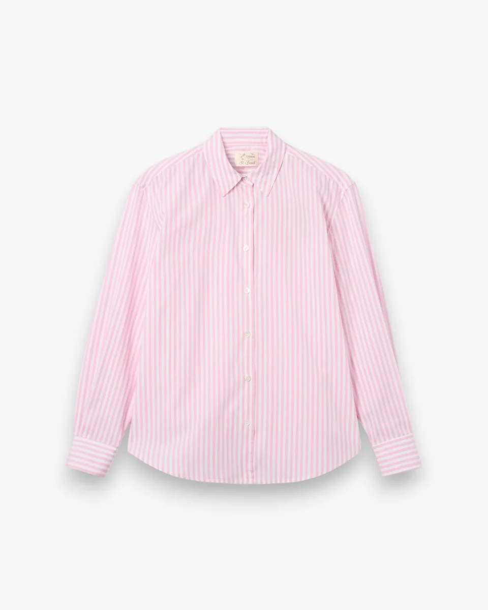 MC2 Saint Barth Koszula Meredith Cotton Sb Beach Stripes Pink - Image 2