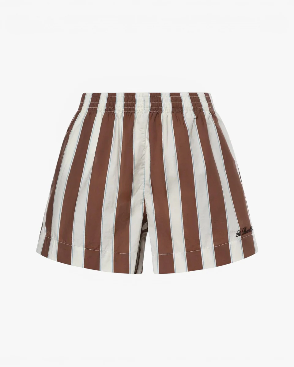 MC2 Saint Barth Spodenki Meave Cotton Sb Beach Stripes Brown