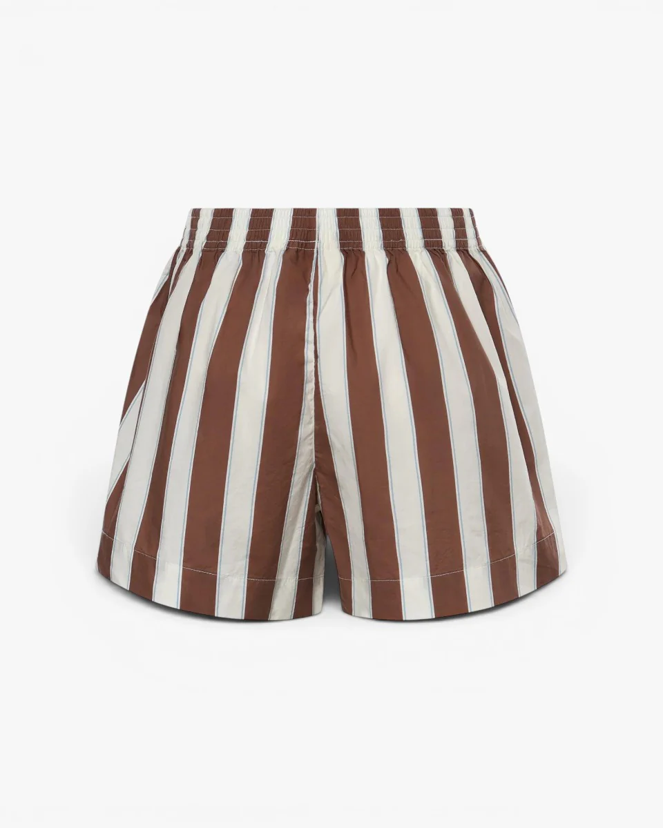 MC2 Saint Barth Spodenki Meave Cotton Sb Beach Stripes Brown - Image 2