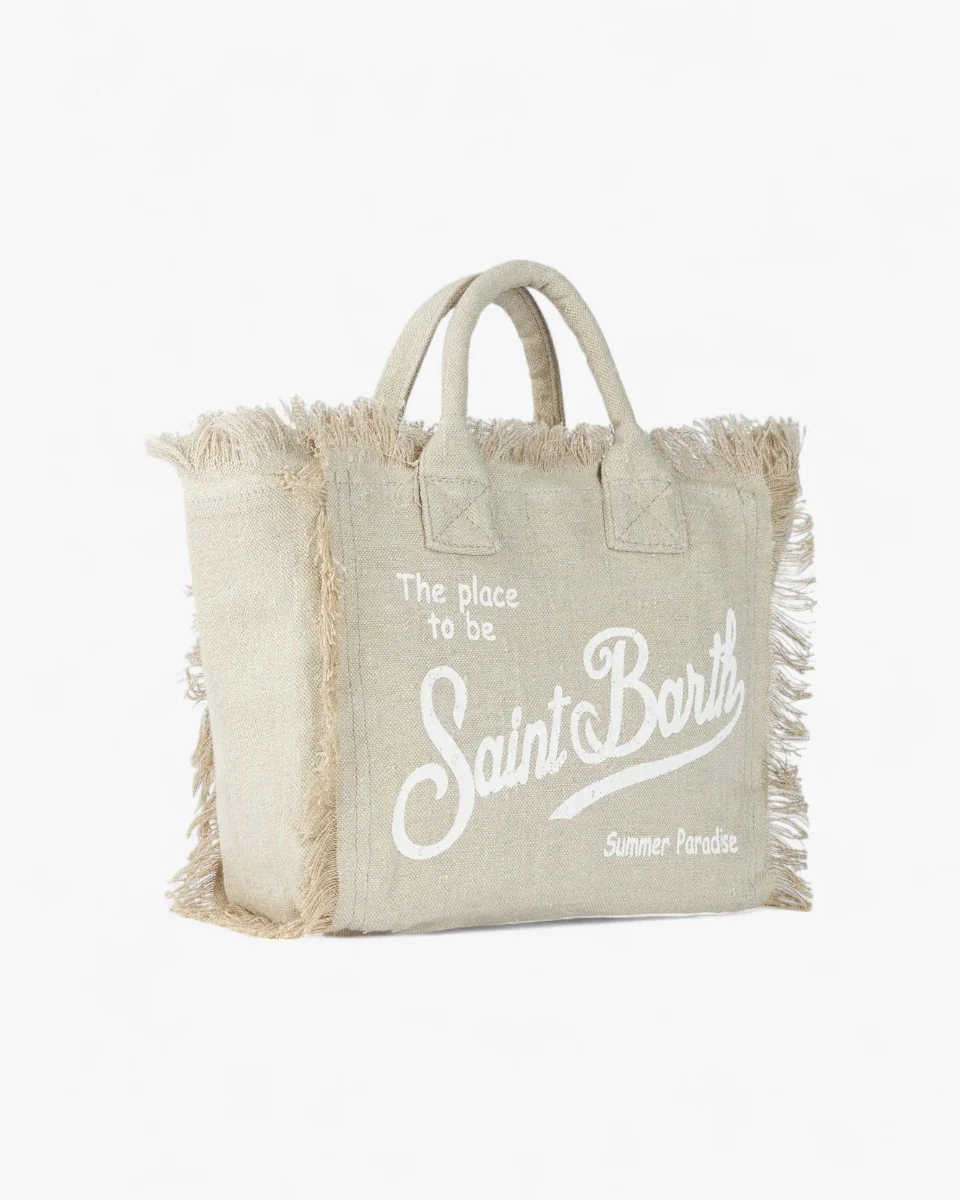 MC2 SAINT BARTH Torebka Colette Linen Beżowa - Image 2