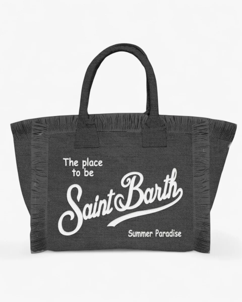 MC2 SAINT BARTH Torebka Colette Linen Czarna