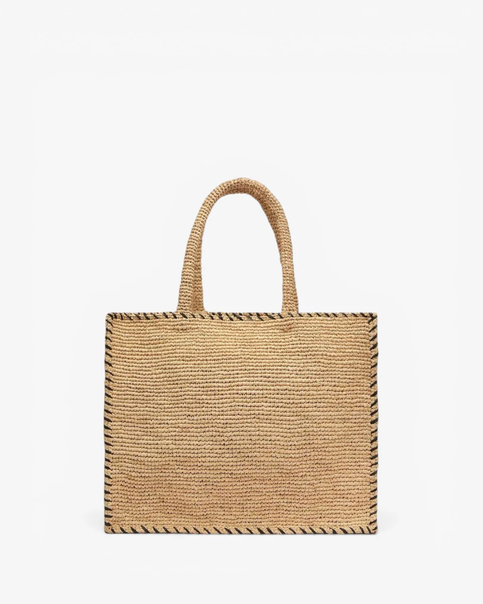 MC2 SAINT BARTH Torebka Colette Raffia Border Beige - Image 3