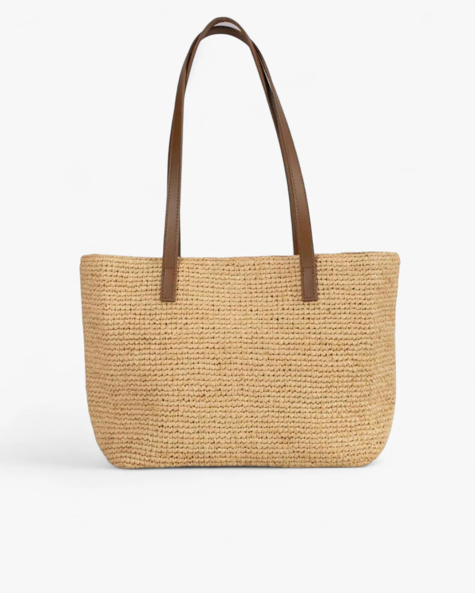 MC2 SAINT BARTH Torebka Raffia City Mid Beżowa - Image 3