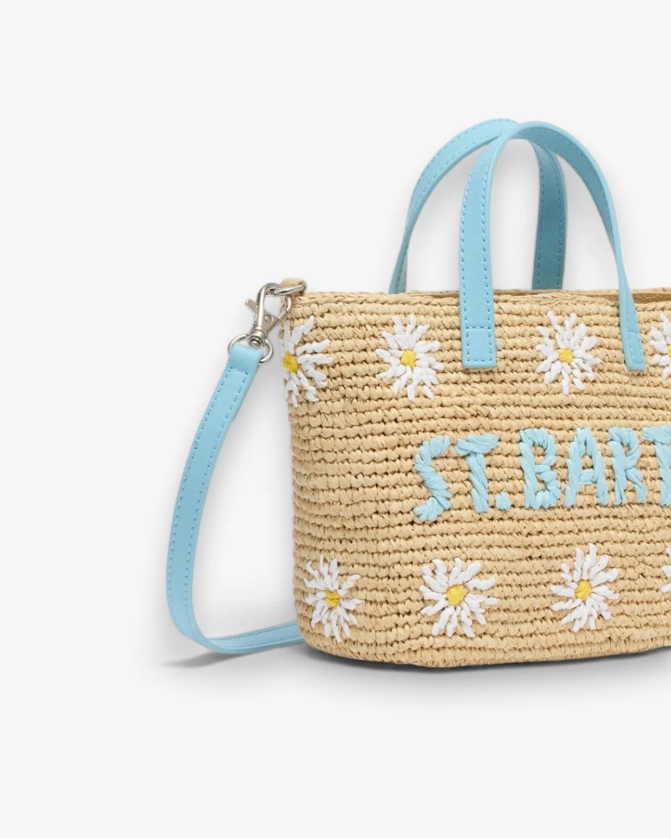 MC2 SAINT BARTH Torebka Raffia City Mini w Kwiaty - Image 2