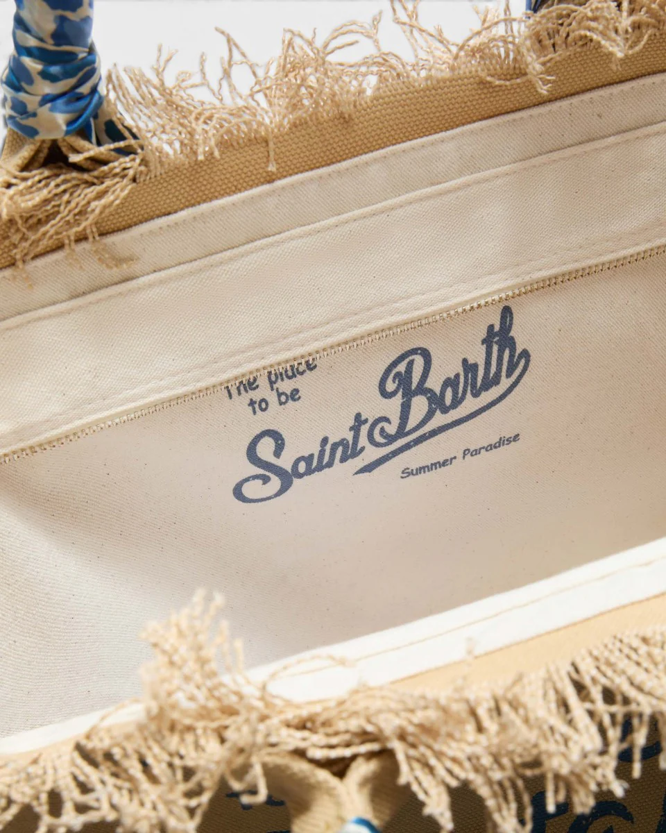 MC2 SAINT BARTH Torebka Vanity Foulard Blue Safari - Image 3