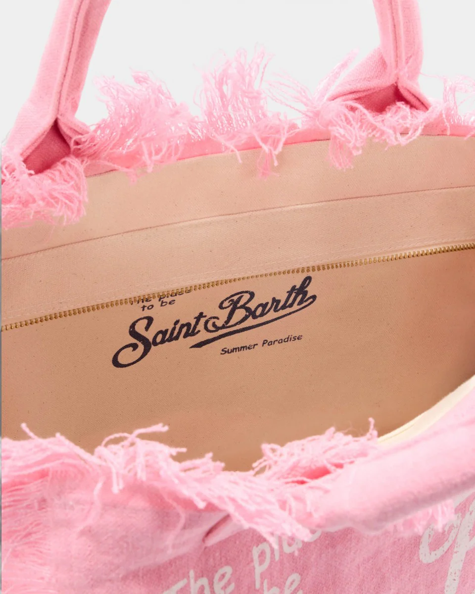 MC2 Saint Barth Torebka Vanity Linen Pink - Image 3